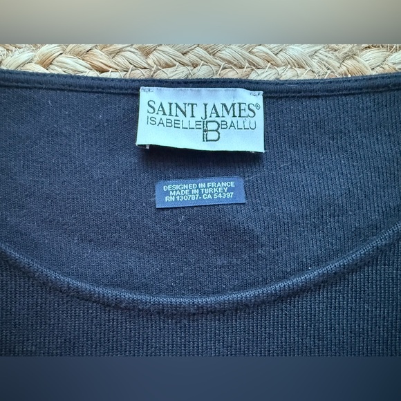 Saint James x Isabelle Ballu Colorblock Top XS Parisian Nautical Mod French Art - Picture 2 of 6